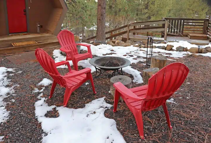 One of three outdoor areas to congregate