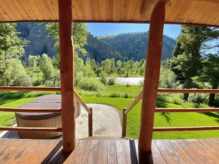 View from back Porch of Lodge