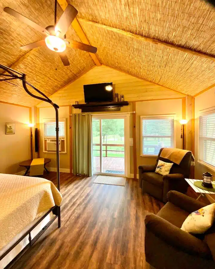 Interior of bungalow 