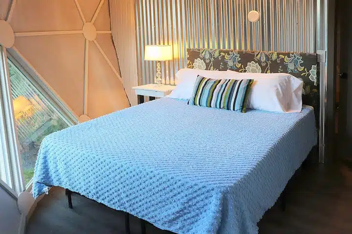 Bedroom with brand new Casper Memory Foam Queen Mattress.  
