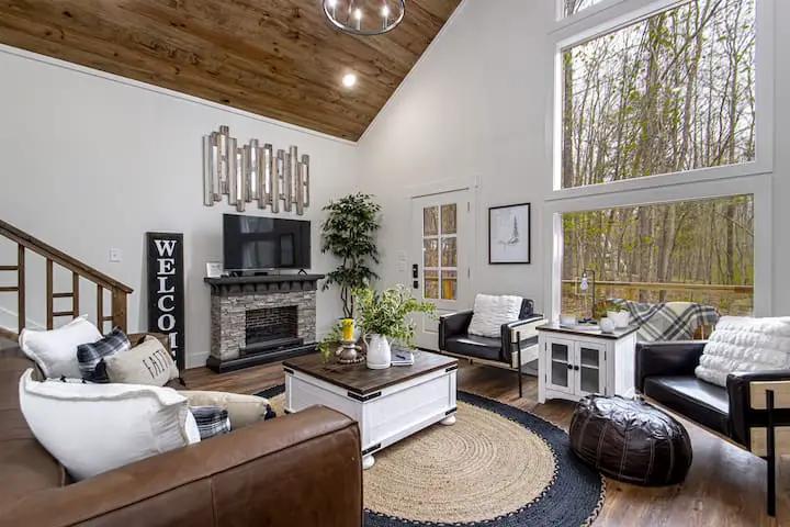 Living Area Of Barn House