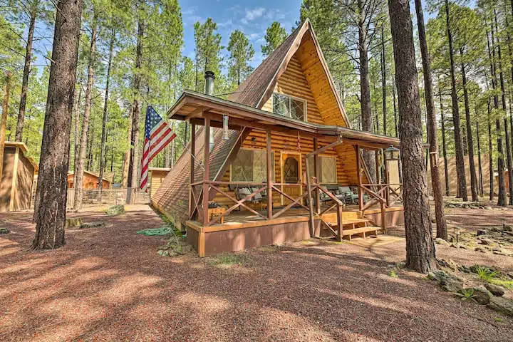 Cabin Exterior | Located on 1/3 Acre