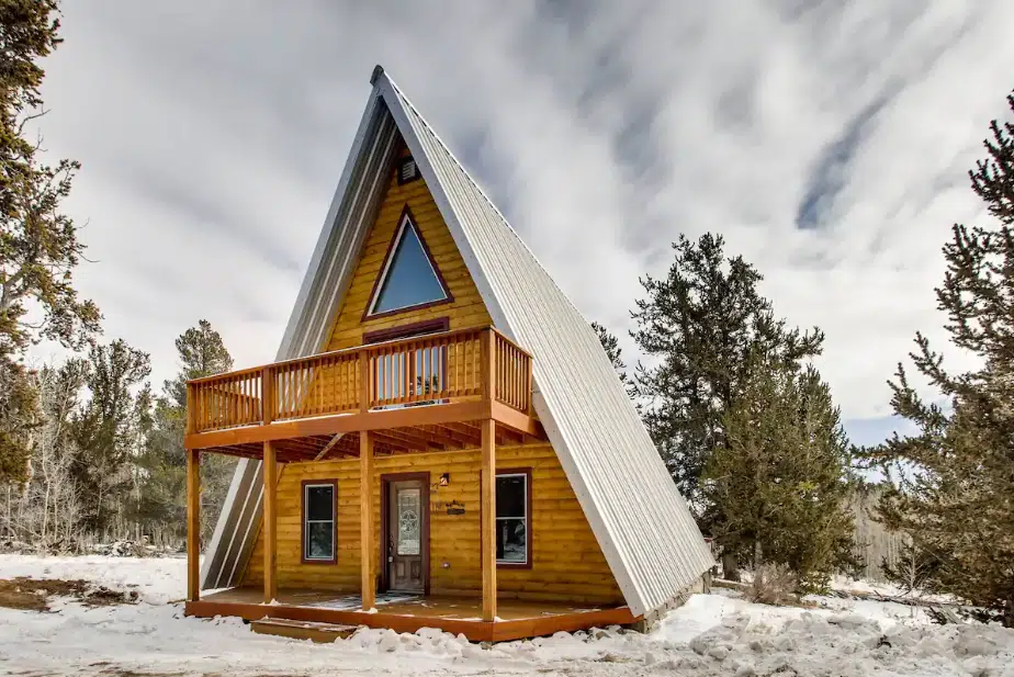 Experience Peace at Mountain A-Frame Lodge of Pines (Moose Creek Lodge).
