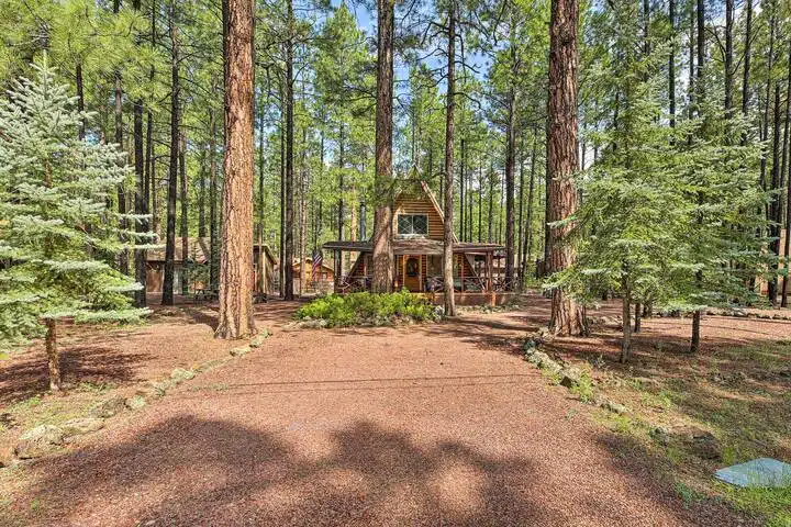 Cabin Exterior | Driveway Parking (3 Vehicles) | 4WD Recommended in Winter