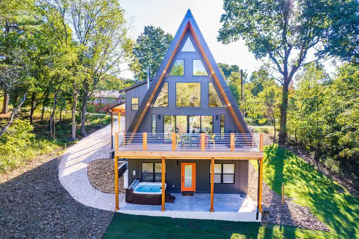 View of the back deck